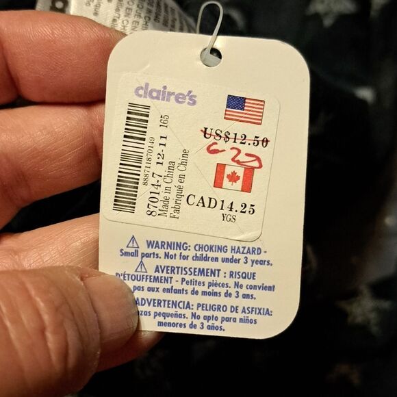 Claire's Navy blue stars scarf NWT - Picture 3 of 4